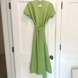 Lisa Marie Fernandez Rosetta Linen Maxi Dress